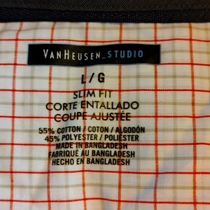 Van Heusen studio slim fit shirt. Large. Like-new condition
